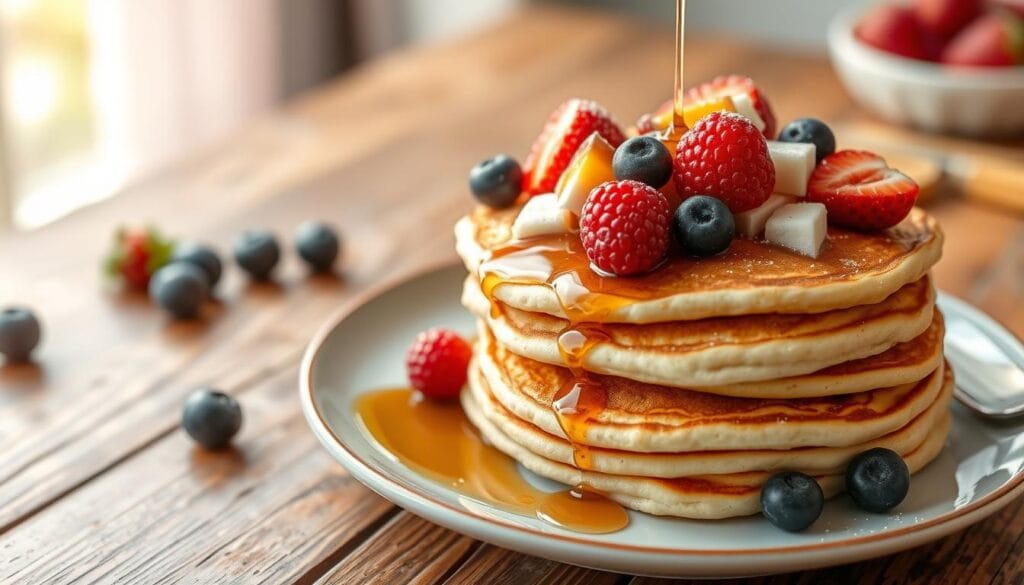 baking powder-free pancakes