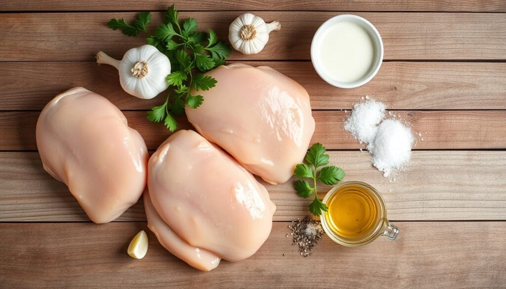 creamy garlic chicken ingredients