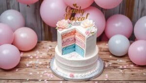 gender reveal cake