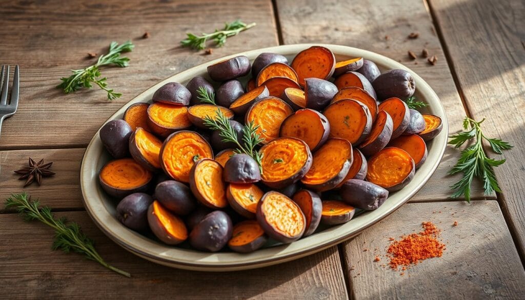 roasted sweet potatoes