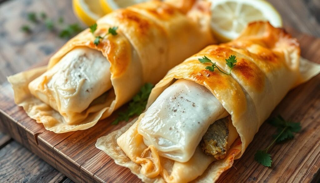 fish filo parcels