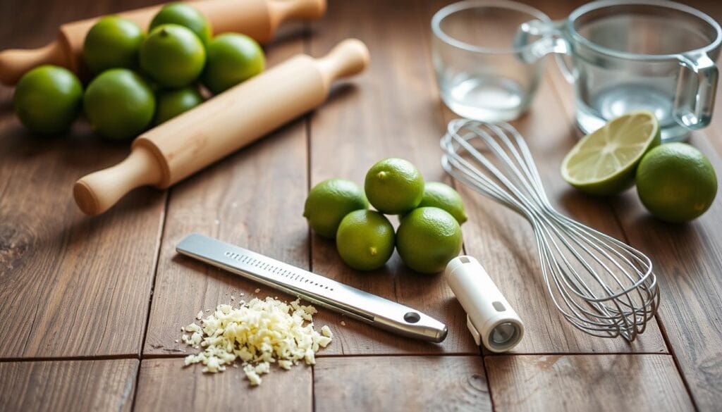 key lime cake tools