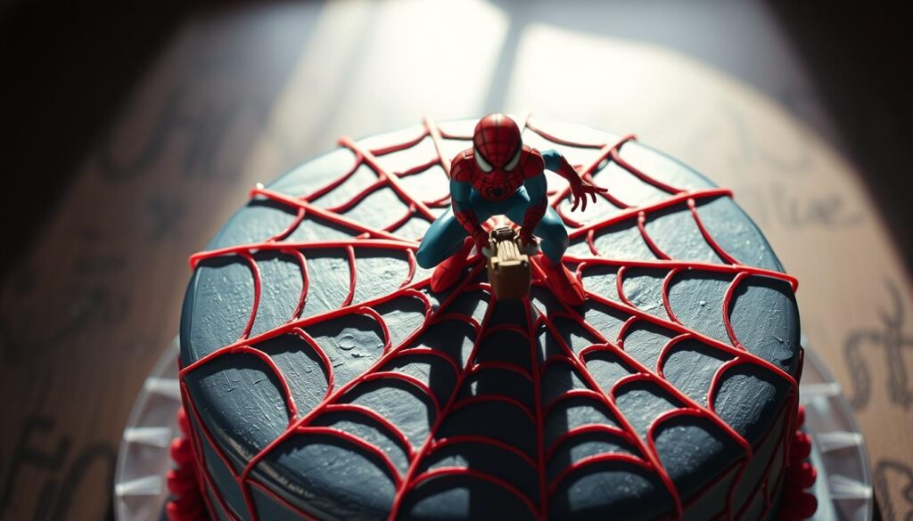 spiderman cake design